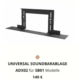 Bild 1 von SPECTRAL Core Solo. Zum edlen Möbel - das edle Zubehör  / (Core Zubehör) Soundbar-Ablage Universal