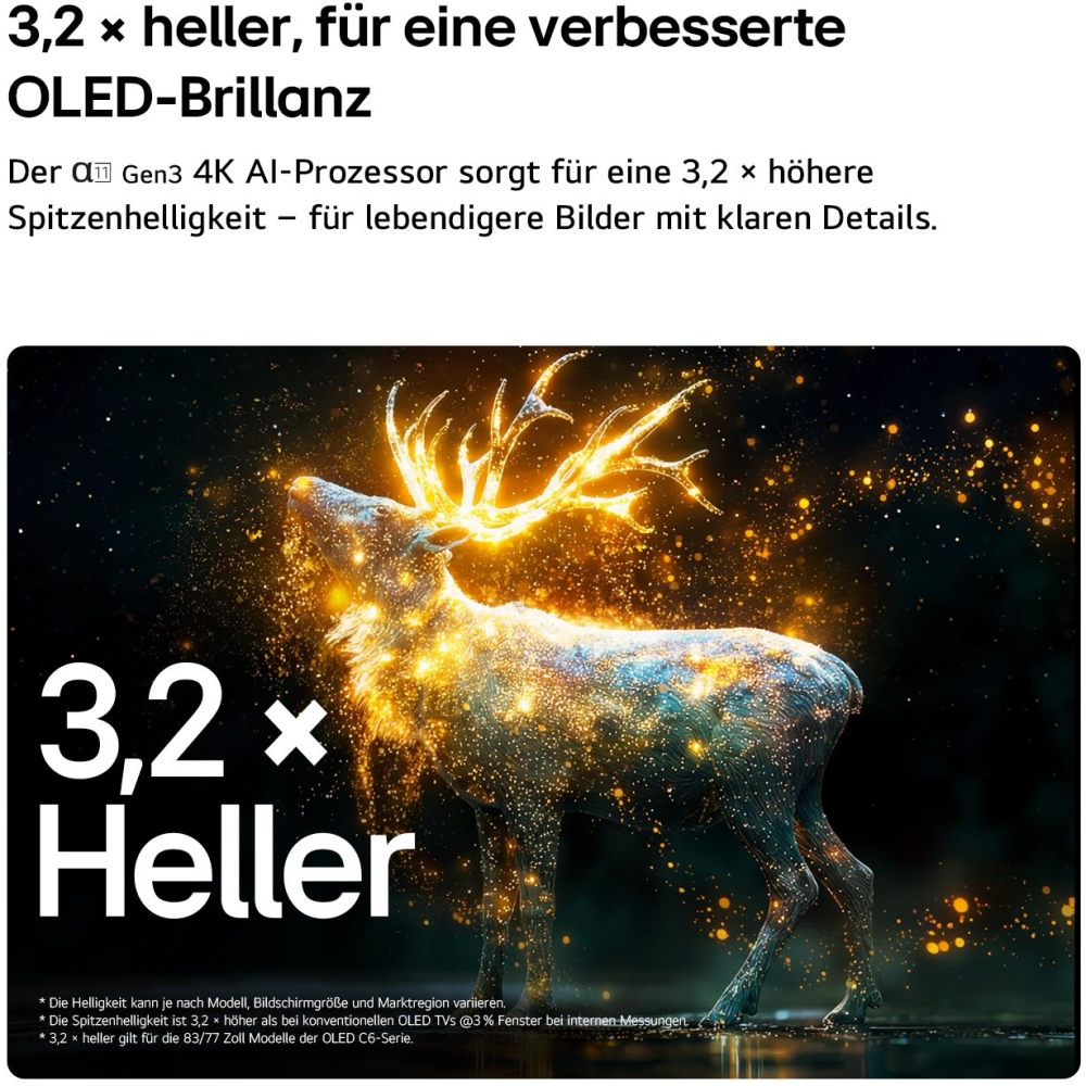 Bild 1 von LG 77C68. Neuheit. 195 cm Diagonale. OLED/EVO-TV. HRCT. Refelektionsarm!