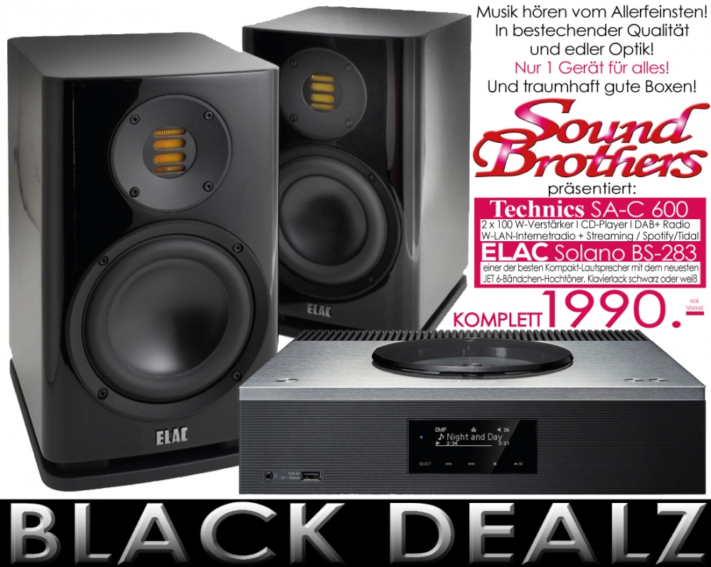 Bild 1 von Technics / Elac Anlage der Spitzenklasse! Alles drin! Überragender Klang! Top-Design! X-MAS DEALZ!