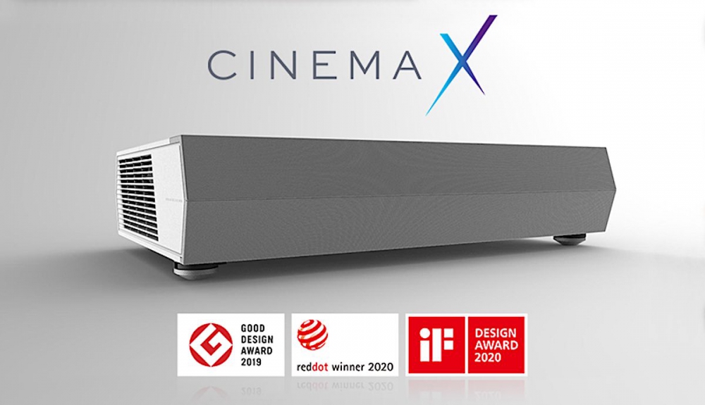 Bild 1 von OPTOMA CinemaX.  4K LASER-Beamer mit 20.000h Lampe. Ultra-Kurz-Distanz! Smart mit integr. Soundbar!