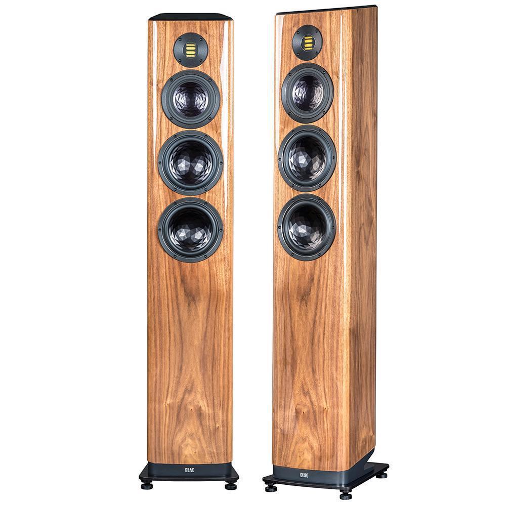 Bild 1 von ELAC VELA FS 409 Mk 2 STANDLAUTSPRECHER (Stück) Jetzt noch besser mit JET-6 Bändchen-Hochtöner!  / () Nussbaum Lack Hochglanz