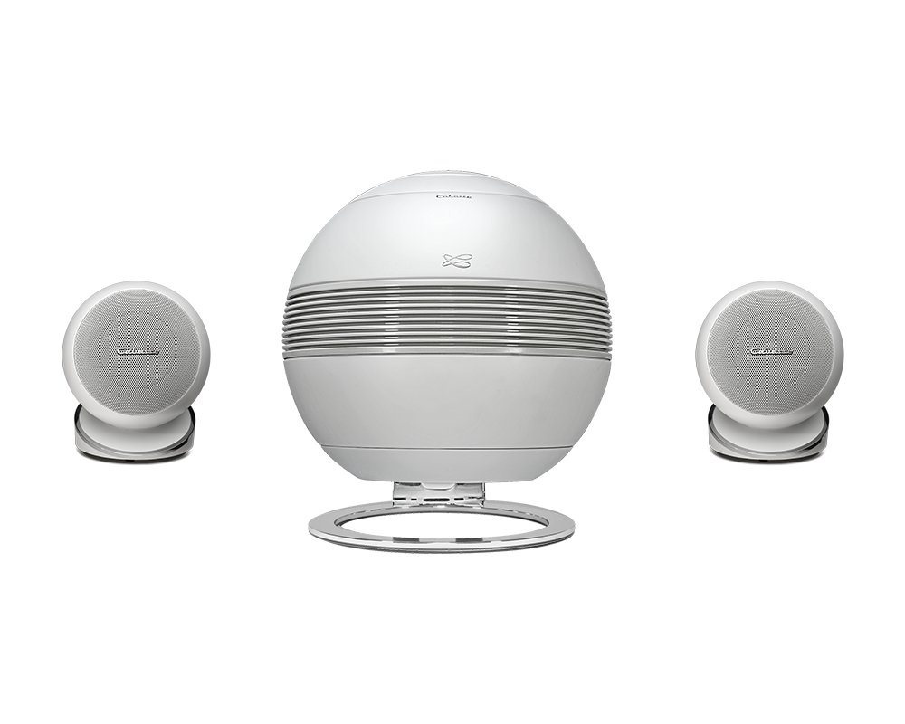 Bild 1 von CABASSE The Pearl Sub +2 x IO-3 Paket:Aktiver, kabelloser Sub mit 1000 W + 2 x 300 W für Satelliten.  / (Farbe) weiß/weiß