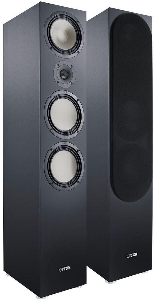 Bild 1 von CANTON/YAMAHA 5.1 Set. GLE-80, 50, 10, Sub 8. YAMAHA RX-V4A/MusicCast. Sonderpreis!  / (Farbe) mit schwarzen Boxen
