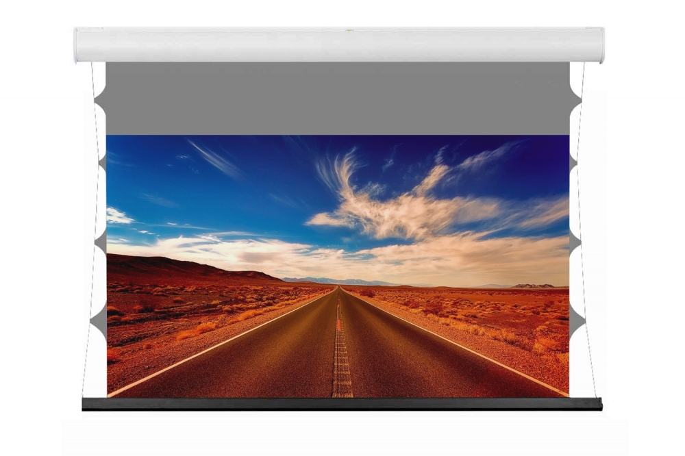 Bild 1 von VnX Black Horizon BRIGHT TV Edge Free Tension  Motor-Kontrastleinwand. 20% heller als THE ORIGINAL!