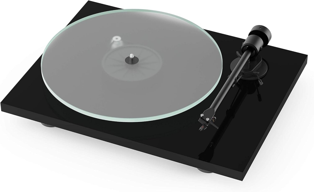 Bild 1 von Pro-Ject T1. Stylischer Design-Plattenspieler mit Glas-Teller und elip. System Ortofon. WHITE X-MAS!