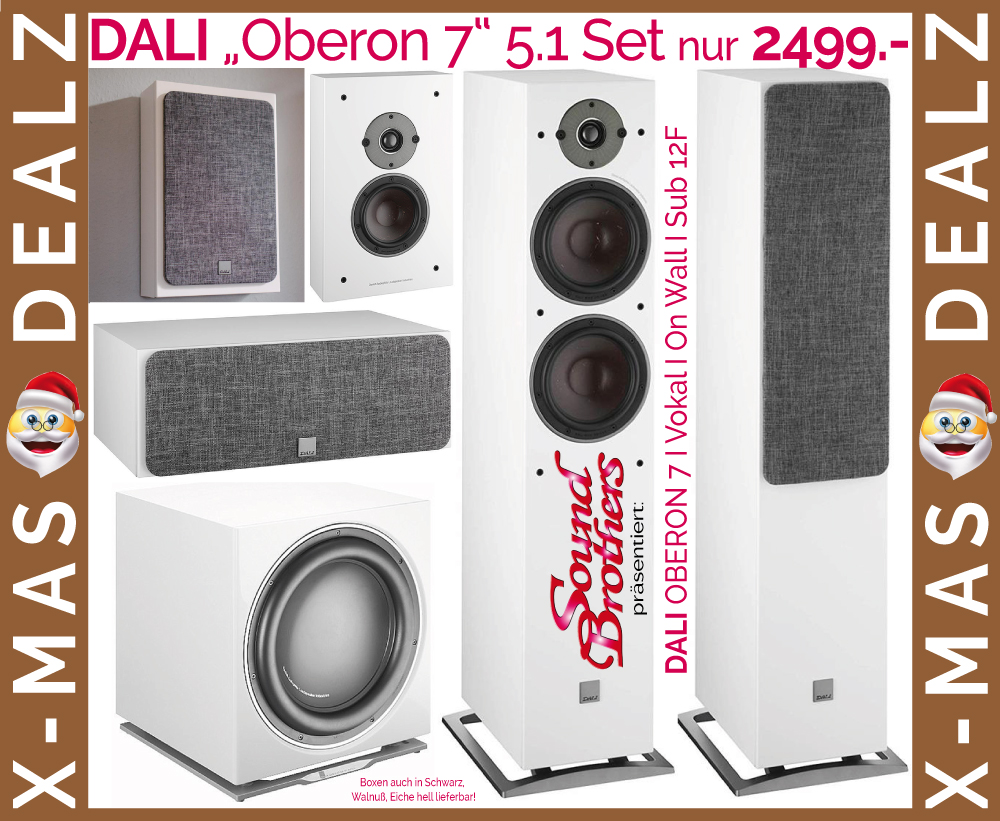 Bild 1 von DALI OBERON 7  Set mit wandhängenden Rückboxen. Spitzenklasse! STARTER DEALZ!