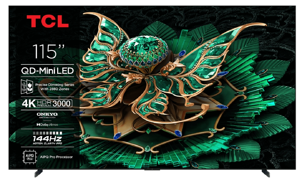 Bild 1 von TCL 115C7K. Neuheit! 115 Zoll/291 cm Diagonale. Vollausstattung. 144 Hz! Wahnsinnspreis!