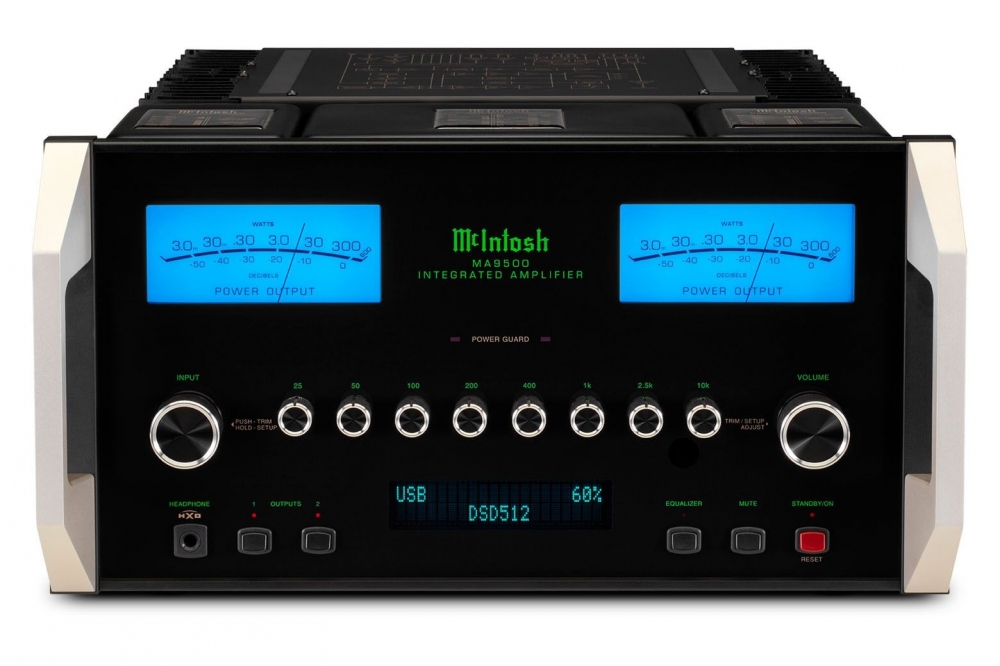 Bild 1 von Mc Intosh MA-9500 AC.  Der 2 x300 W Bolide mit 8-fach EQ. Inkl. D/A-Wandler. Ein Statement.