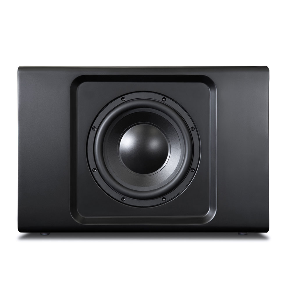 Bild 1 von Bluesound Pulse Sub +. Ultraflacher Top-Subwoofer auch für Wandbefestigung. Ideal zur Soundbar+!