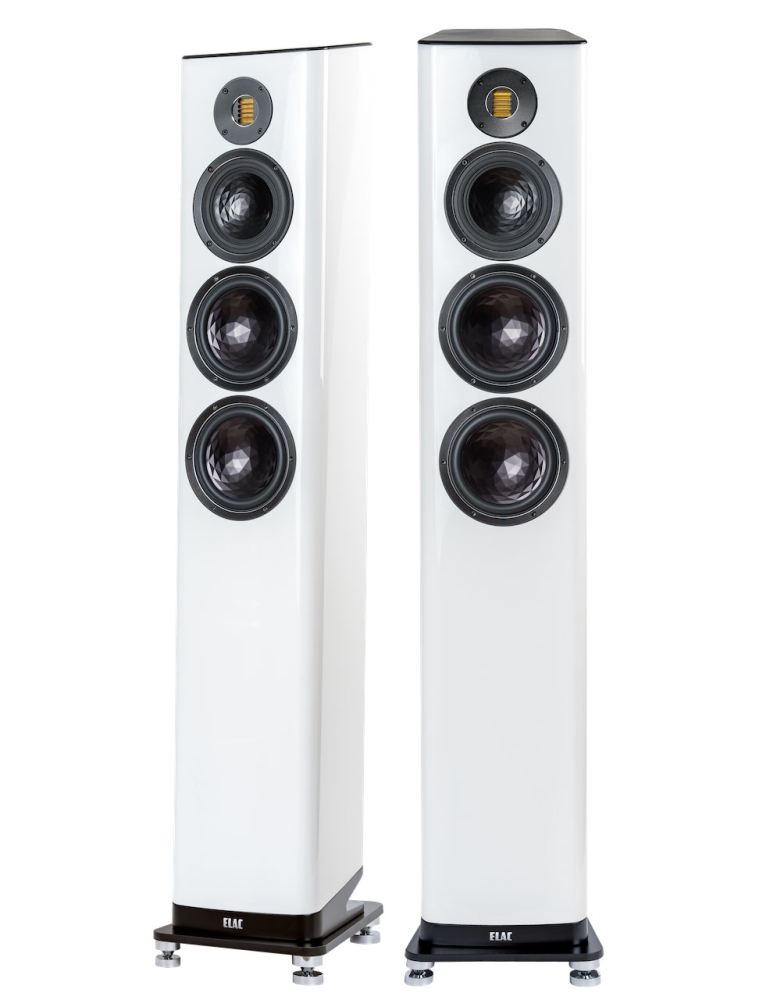 Bild 1 von ELAC VELA FS 409 1. STANDLAUTSPRECHER (Stück) mit JET-5 Bändchen-Hochtöner! Weiß. Vorführboxen! 50%