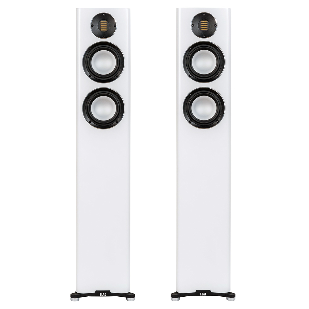 Bild 1 von ELAC Carina FS 247.4  Neue Version! Designer Stand-Box.  Alu-Membran. JET Bändchen-Hochtöner!  / () Weiß Lack Seidenmatt
