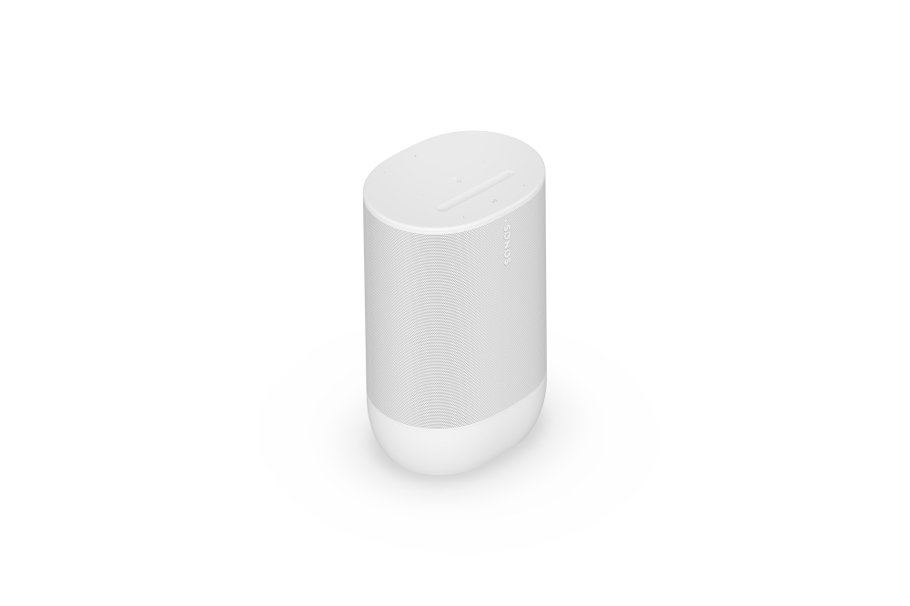 Bild 1 von SONOS Move 2. Der neue portable Superspeaker. WLAN u. Bluetooth. Wasserfest.  / (Farbe) Weiß