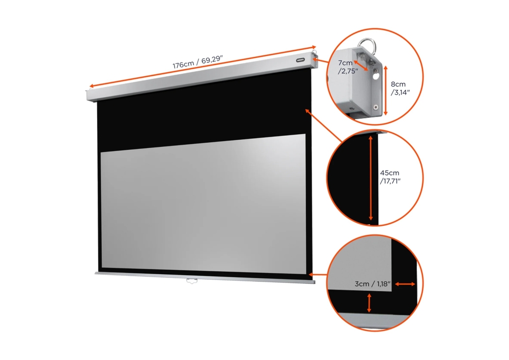 Bild 1 von celexon Leinwand Motor Professional Plus.  Diverse Größen in 16:9