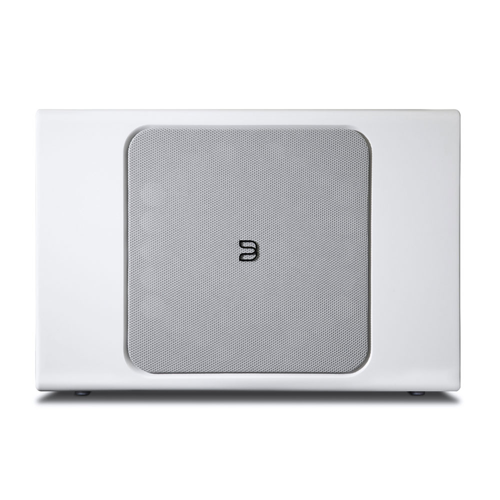 Bild 1 von Bluesound Pulse Sub +. Ultraflacher Top-Subwoofer auch für Wandbefestigung. Ideal zur Soundbar+!