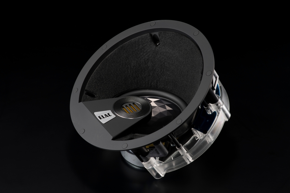 Bild 1 von Elac Vertex III IC-VJT63-W. Angewinkelter Einbaulautsprecher. JET-Hochtöner. 24 cm. 17 cm tief.