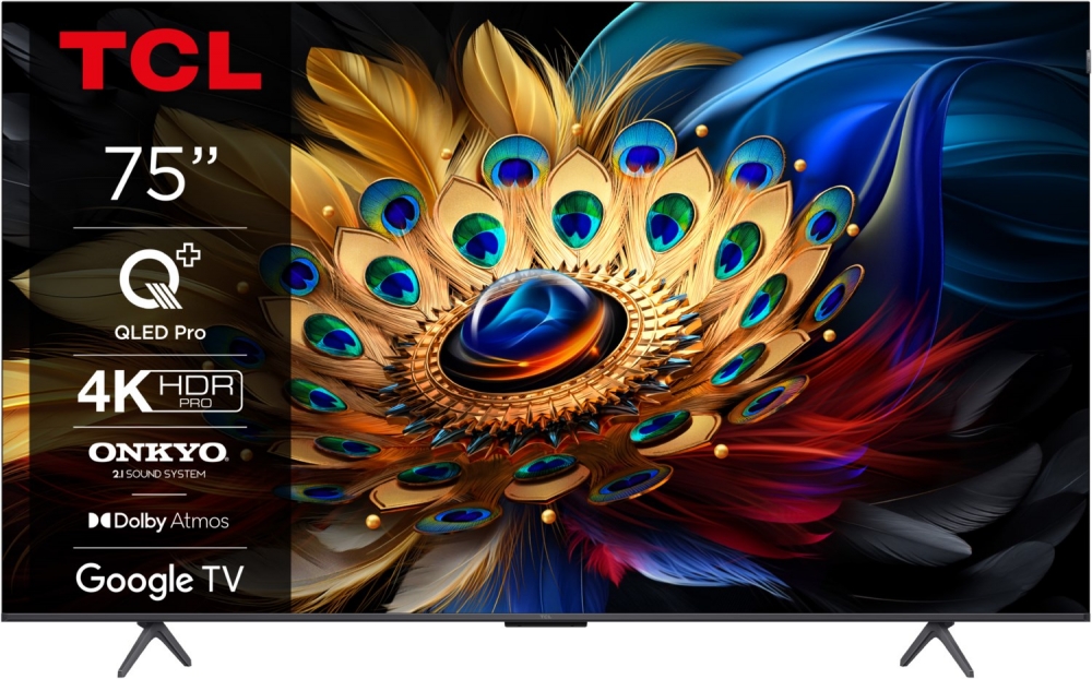 Bild 1 von TCL 75C69 Pro. 189 cm QLED-Pro TV mit ONKYO 2.1 Sound. Dolby Vision. Google-TV. RESTPOSTEN!