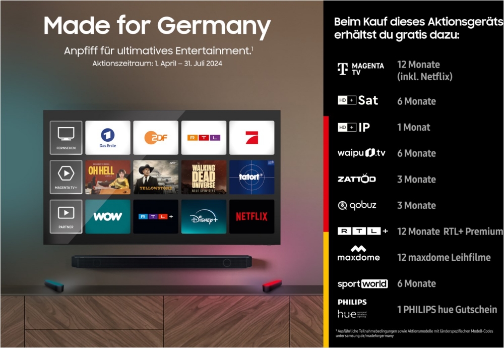 Bild 1 von SAMSUNG GQ83S93D. OLED. 210 cm.  Modell 2024. Vollausstattung. Auslauftyp. Aussteller