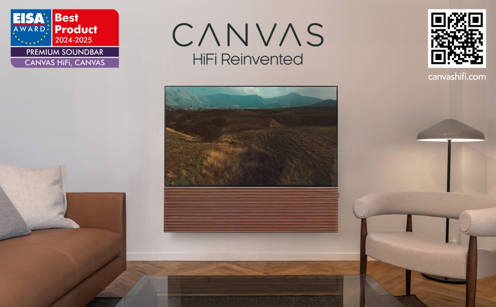 Bild 1 von CANVAS HighEnd-Soundbar. Die dänische Design-Lösung für alle TV bis 77". Überragender Klang!