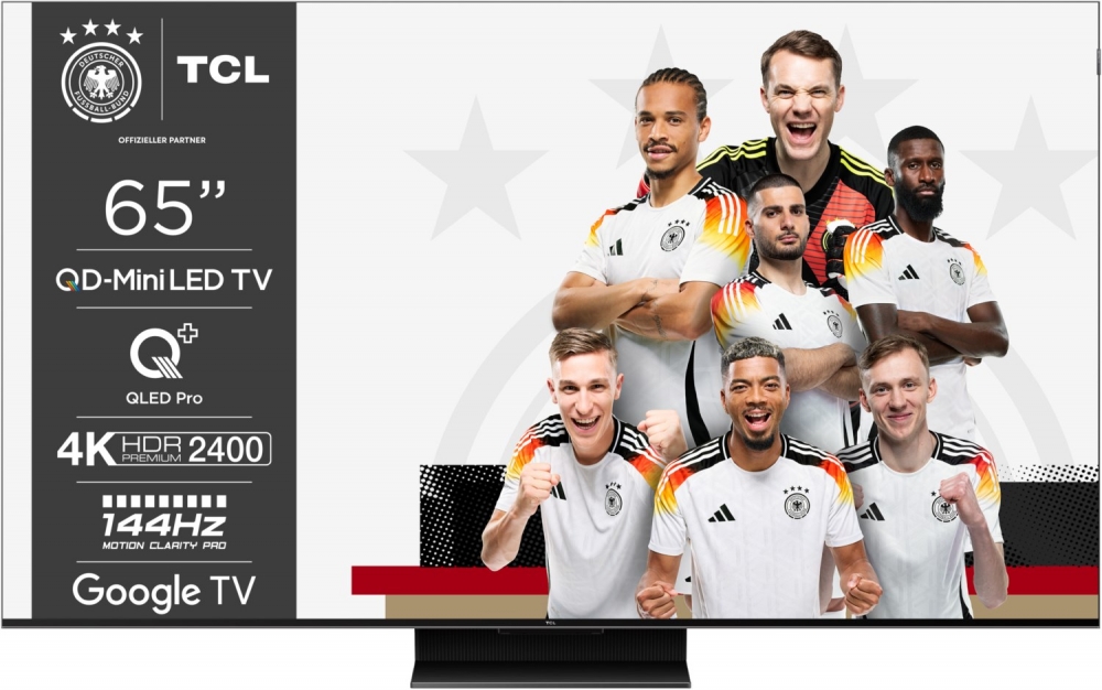 Bild 1 von TCL 65C79N DE. Mini-LED/QLED 65 Zoll (164 cm). Alu-Rahmen. ONKYO Sound. 144 Hz! Restposten!