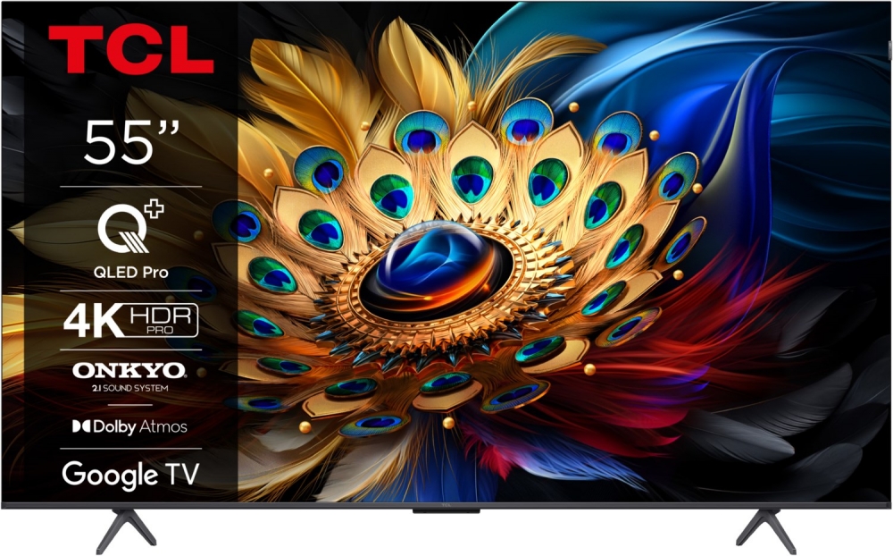 Bild 1 von TCL 55C69 Pro. 139 cm QLED-Pro TV mit ONKYO 2.1 Sound. Dolby Vision. Google-TV. ACTION-DEALZ!