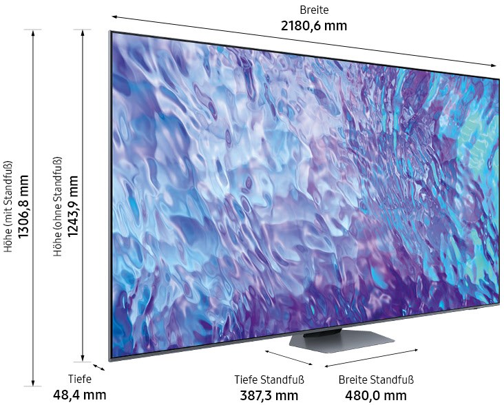 Bild 1 von SAMSUNG GQ98Q80C.  98 Zoll! Fast 250 cm Diagonale! QLED! Vorführgerät Sonderpreis!