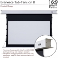 Bild 6 von Elite Screens EVANESCE TAB TENSION. Deckeneinbau-Motorleinwand. 16:9.Max-White Fiberglass-Tuch!