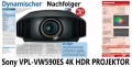 Bild 10 von SONY VPL-VW 590ES  - Neuheit 2020! 4K UltraHD HDR 3D Projektor der Luxusklasse!