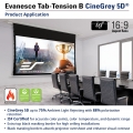 Bild 7 von Elite Screens EVANESCE TAB TENSION. Deckeneinbau-Motorleinwand. 16:9.Max-White Fiberglass-Tuch!